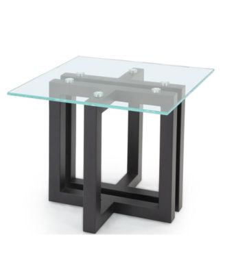 Emila 24" Square Glass Mix and Match End Table image