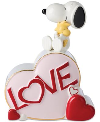 Snoopy Valentine's Day Porcelain Heart Candy Jar image