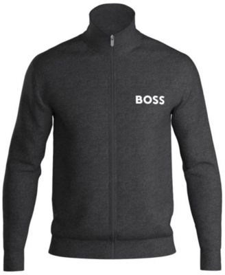 Hugo Boss - Men's Ease Logo-Print Full-Zip Terry Jacket