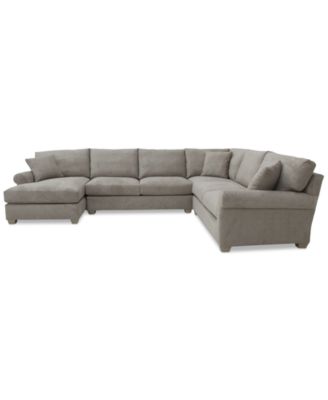 Furniture - 4-Pc. Fabric Sectional Sofa