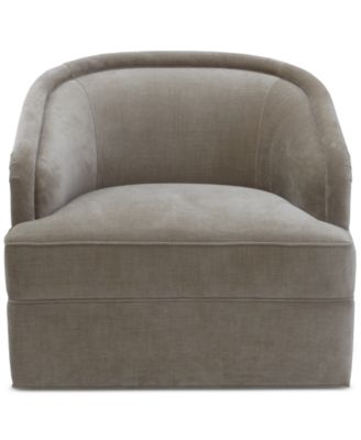 Lelina Fabric Swivel Chair, Exclusively at Macy's image
