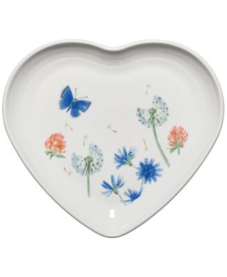 Breezy Floral Heart Shaped Plate 9" image