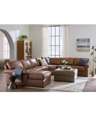 Furniture - Radley Roll Arm Fabric Sectional Collection