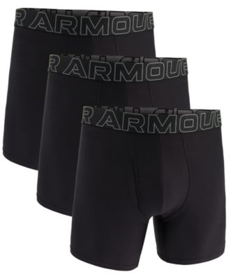 Under Armour - Men's Performance Tech Solid 6" Boxer Briefs - 3-pack