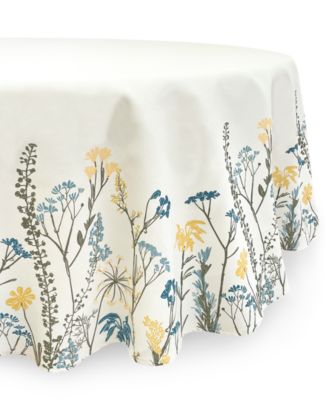 Lenox - Wildflower Border Tablecloth, 70" Round