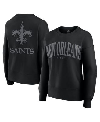Fanatics - Women's Black New Orleans Saints Elements Pullover Sweatshirt