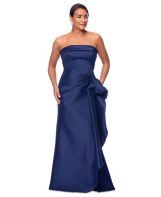 XSCAPE - Women's Gathered Strapless Gown