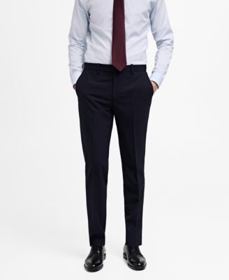 MANGO - Men's 100% Wool EU Slim-Fit Suit Pants