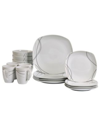 Alec Ash White 16 Pc. Dinnerware Set, Service for 4  image