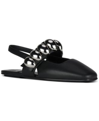 Jeffrey Campbell - Manon Dome-Studded Slingback Flats