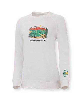Ahead - Women's White 2024 WM Phoenix Open Olivie Pullover Sweatshirt