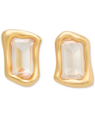 kate spade new york - Gold-Tone Cubic Zirconia Statement Stud Earrings
