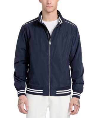 GUESS - Men's Regular-Fit Urban Stripe Bomber Jacket