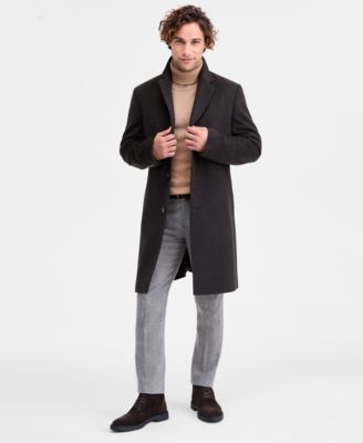 Michael Kors - Men's Classic-Fit Wool Blend Overcoat