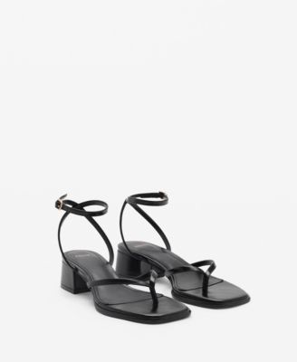 MANGO - Women's Strappy Heeled Sandals