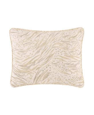 Cara Embroidered Boudoir Decorative Pillow, 19" x 13" image