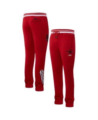 Pro Standard - Men's Cardinal Arkansas Razorbacks Script Tail Fleece Sweatpants