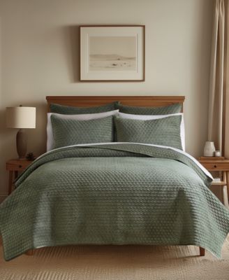 Levtex - Velvet Stitch Reversible 3-Pc. Quilt Sets