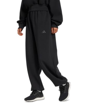 adidas - Women's Soft Lux Loose Mid-Rise Pull-On Pants