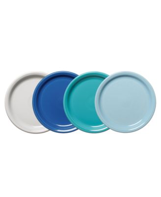 Coastal Blues Bistro Coupe Luncheon Plates, Set of 4 image