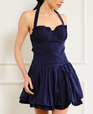 Line & Dot - Women's Pearla Pleated-Bust Halter Top