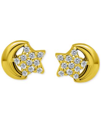 Giani Bernini - Pav&eacute; Star & Moon Stud Earrings