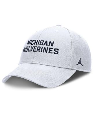 Nike - Men's White Michigan Wolverines Rise Practice Adjustable Hat