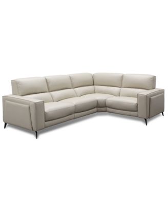 Furniture - Neiwert 4-Pc. Leather Sofa Sectional with 2 Power Recliners