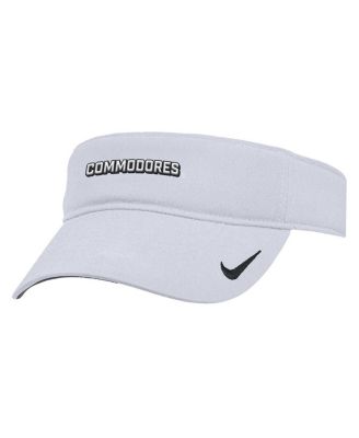 Nike - Men's White Vanderbilt Commodores 2025 On-Field Ace Performance Adjustable Visor Hat