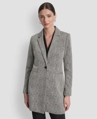 DKNY - Women's Notch-Lapel Single-Button Long-Sleeve Jacket