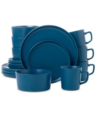 Lorren Home Trends - Blue 16-Pc. Dinnerware Set, Service for 4