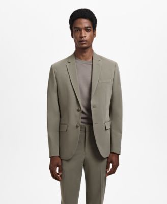 MANGO - Men's Stretch Fabric Super Slim-Fit Suit Jacket