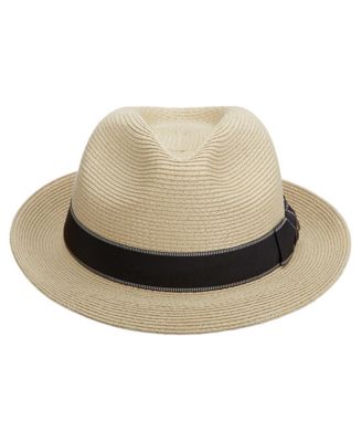 Scala - Men's Fine Paper Braid Fedora Hat