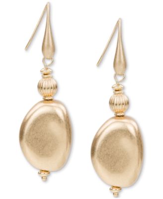 Patricia Nash - Gold-Tone Oval Drop Wire Earrings