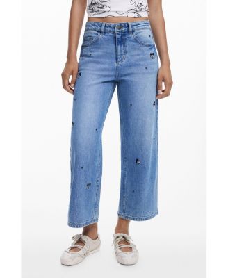 Women's mickey culotte jeans image