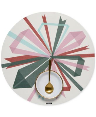 Chilewich - Bow-Print 15" Round Placemat