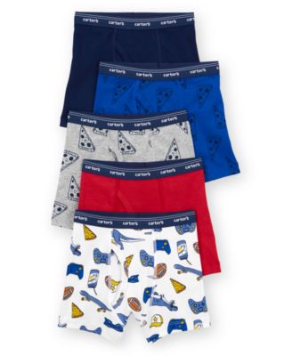 Carter's - Little and Big Boys 5-Pack Printed Boxer Briefs