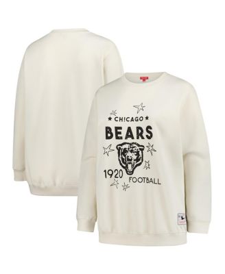 Fanatics - Women's Cream Chicago Bears Plus Size Shooting Star Pullover Sweatshirt