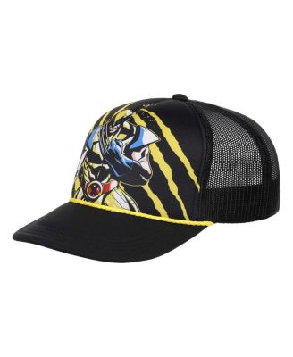 Lids - Men's Black Wolverine Big Front Foam Trucker Adjustable Hat