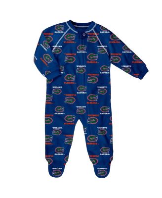 Outerstuff - Infant Royal Florida Gators All-Over Print Raglan Full-Zip Coverall