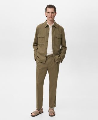 MANGO - Men's Pockets Lyocell Cotton Jacket