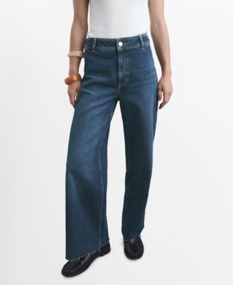 MANGO - Women's Catherin Culotte High-Rise Jeans