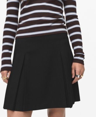 MANGO - Women's Pleated Mini-Skirt