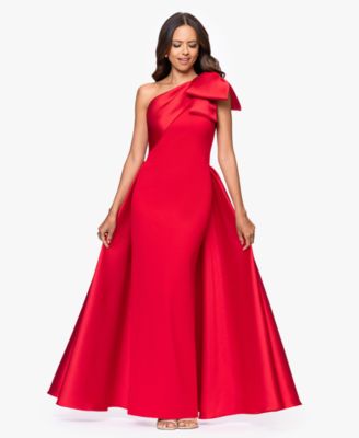 Betsy & Adam - Women's One-Shoulder Gown