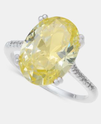 Charter Club - Oval Crystal Statement Ring
