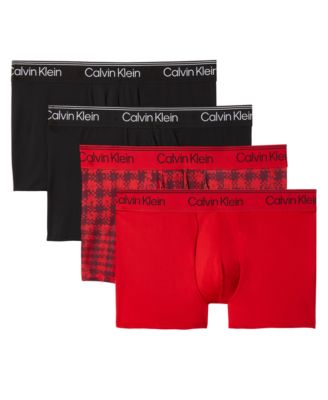 Calvin Klein - Men's 4 Pack Micro Stretch Low Rise Trunks