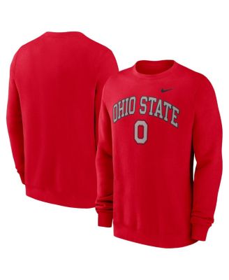 Nike - Men's Scarlet Ohio State Buckeyes Arch Pullover Sweatshirt
