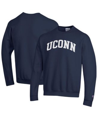 Champion - Men's Navy UConn Huskies Basic Arch Fleece Pullover Sweatshirt