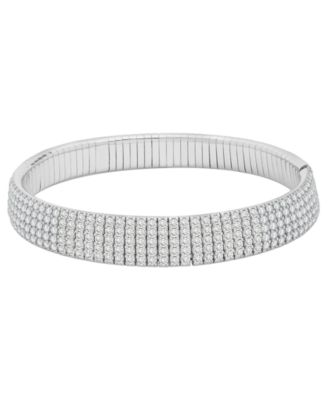 Macy's - Diamond Stretchy Bangle Bracelet (9 ct. t.w.) in 14K White Gold