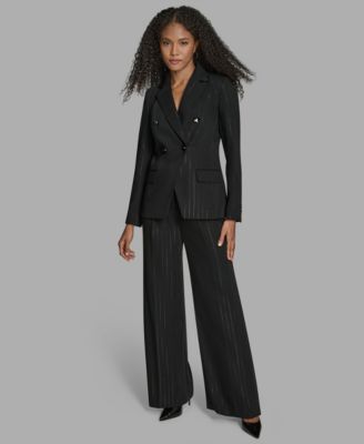 BCBG - Women's Pinstripe Double Breasted Jacket